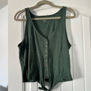 American Eagle green tank top size large
